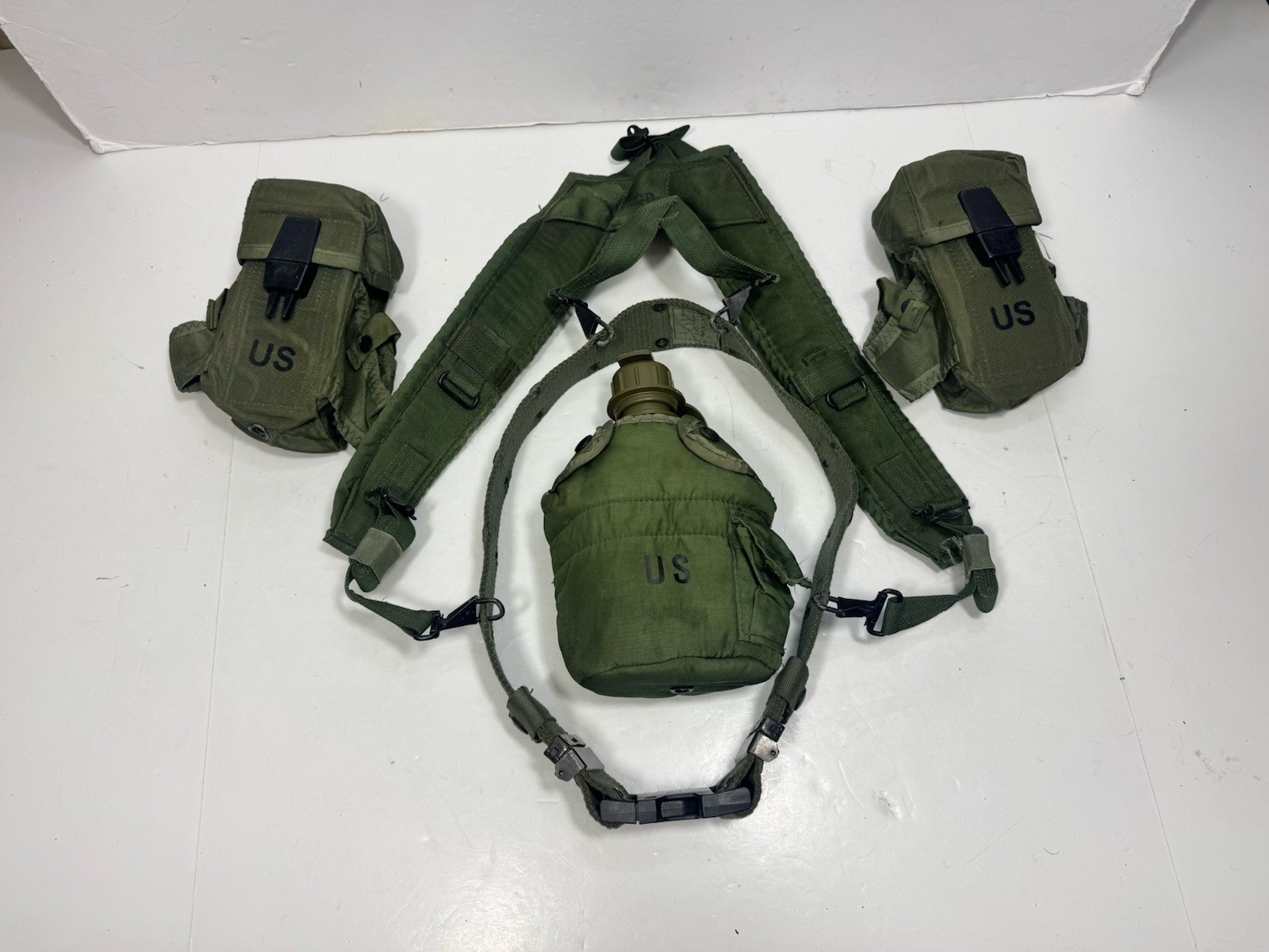 us military individual equipment belt 2 Pouches & Canteen Shoulder Harness (61)