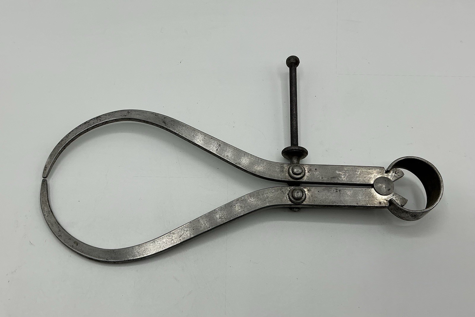 2 L.S. Starrett 6” Inside & Outside Spring Joint Flat Leg Divider Caliper Pair
