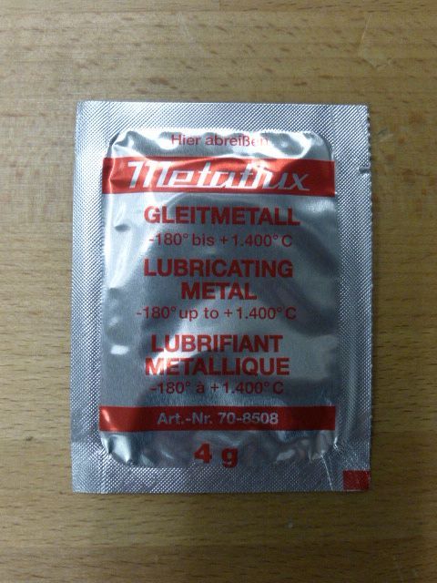 Metaflux 70-8508 Gleitmetall Metal Lubricating Paste 4 gram packet - Qty 1