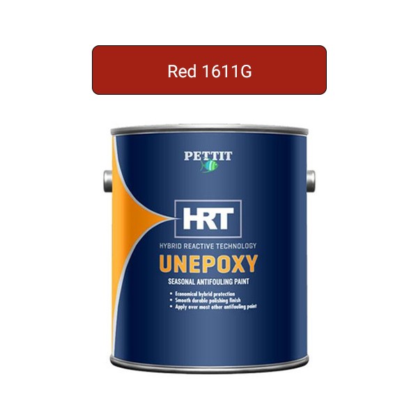 Pettit Unepoxy HRT Antifouling Ablative Bottom Paint Red Gallon 1611G