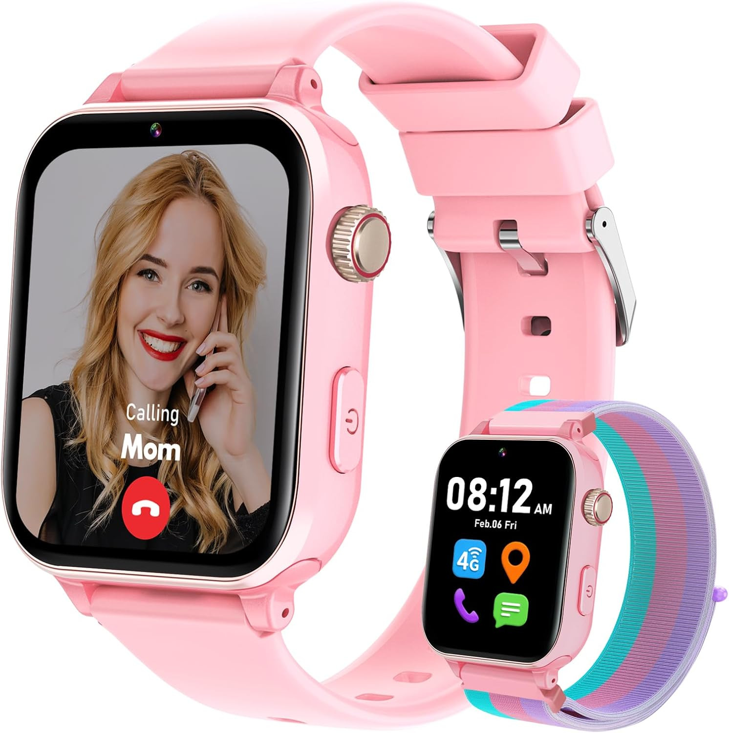 4G Kids Smart Watch for Boys Girls with GPS Tracker, Kid Smartwatch Phone Call S