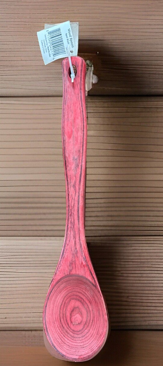 Triace Red Wood Wooden Spoon NEW NWT
