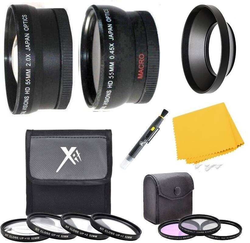 Accessory Kit (Wide angle-Telephoto-Filters) for Sony ZV-E10 with 16-50mm Lens