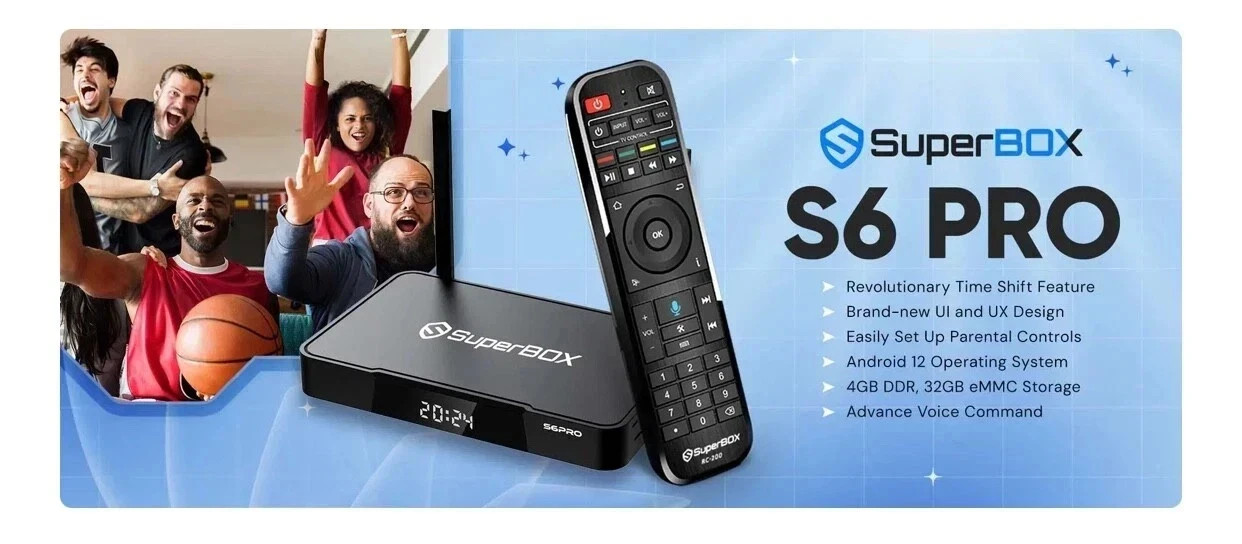 SuperBox S6 Pro 24/7 Lifetime Support - Authorized Distributor - Free Shipping
