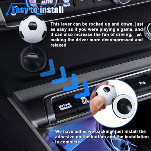 Universal Car Push Start Button Cover - Ball-Bar Rocker Switch, Interior Black