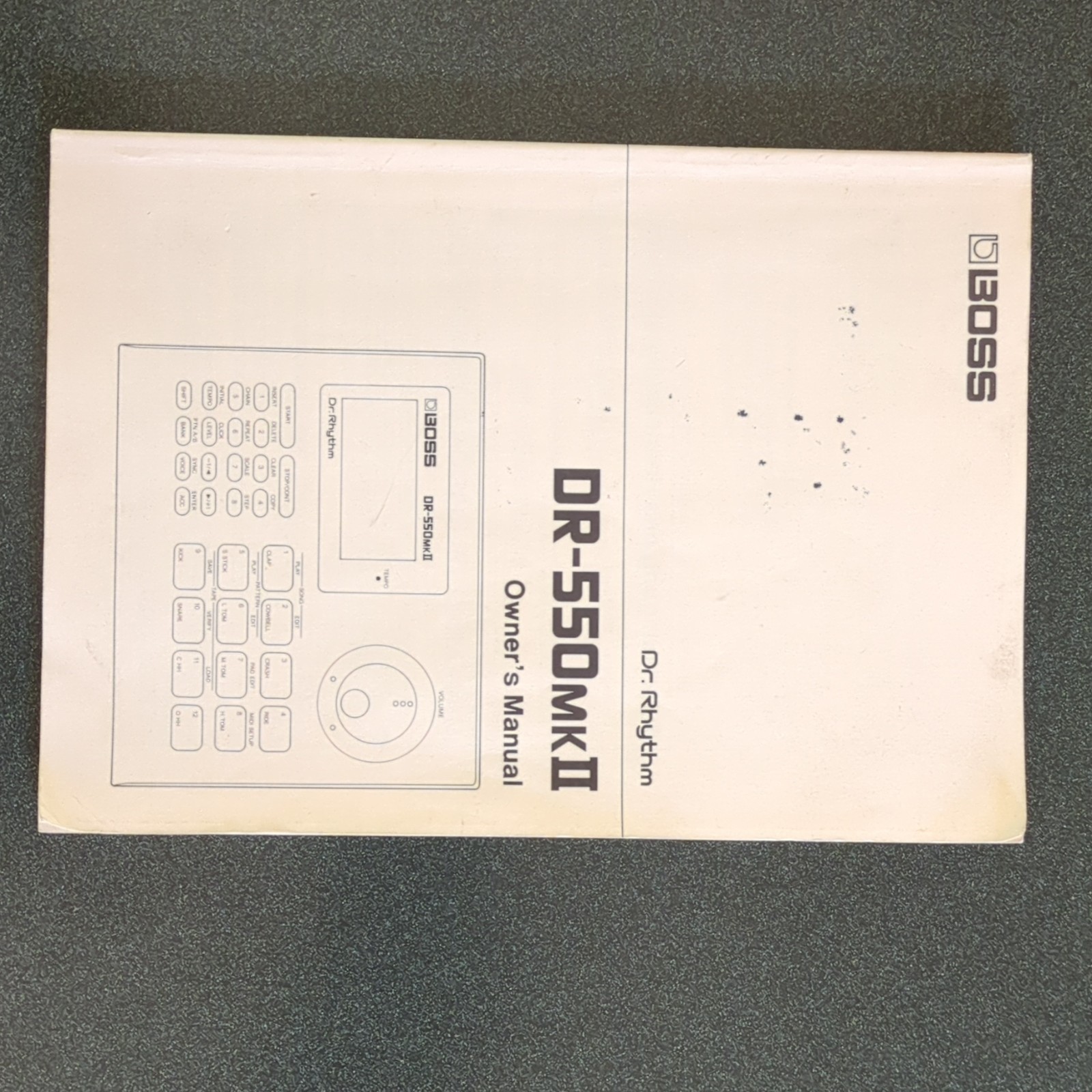 BOSS DR-550MKII Dr. Rhythm Drum Machine Sequencer w/ Manual & AC Adapter