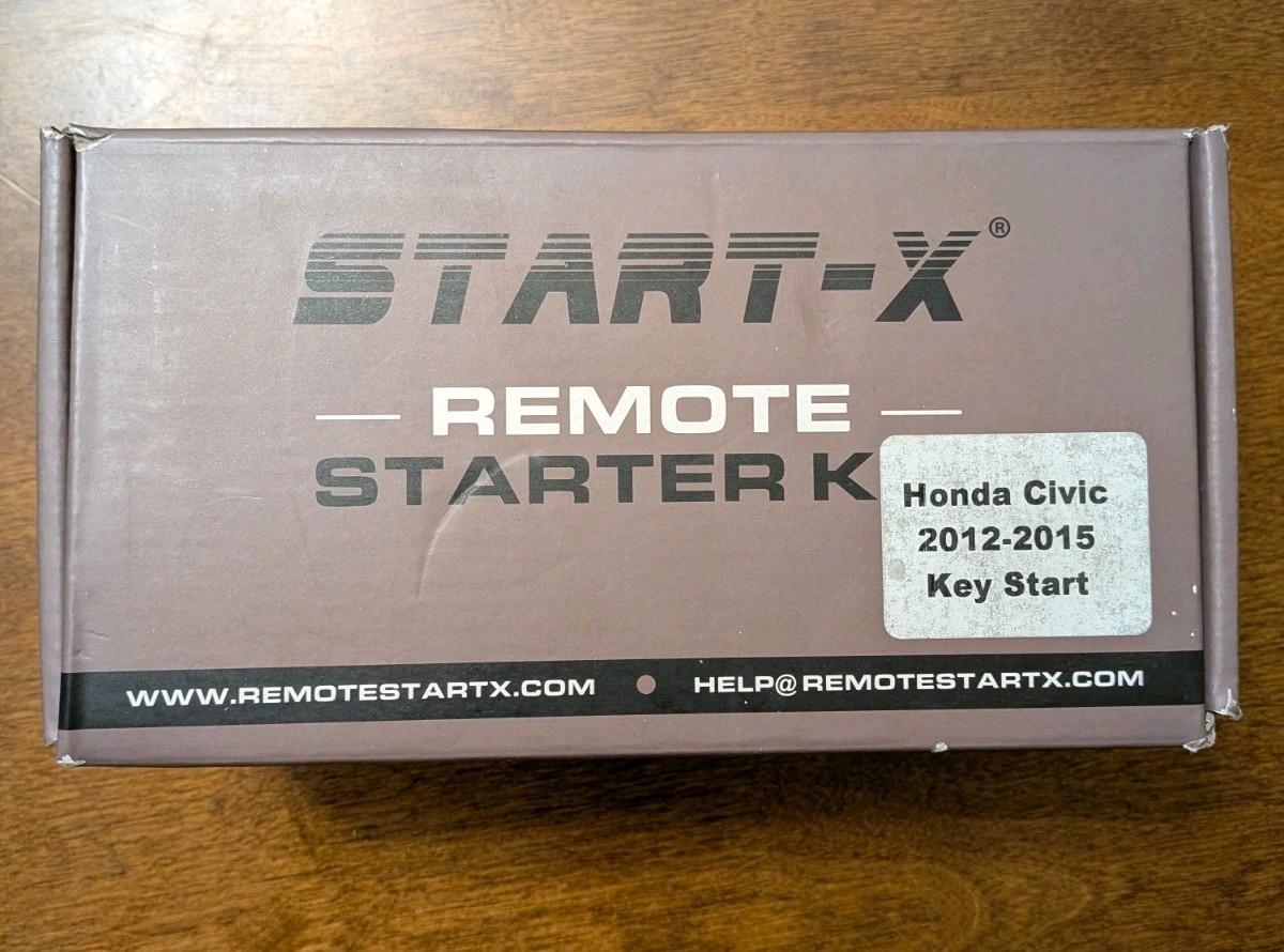 START-X remote starter kit for Honda Civic 2012-2015 Key Start