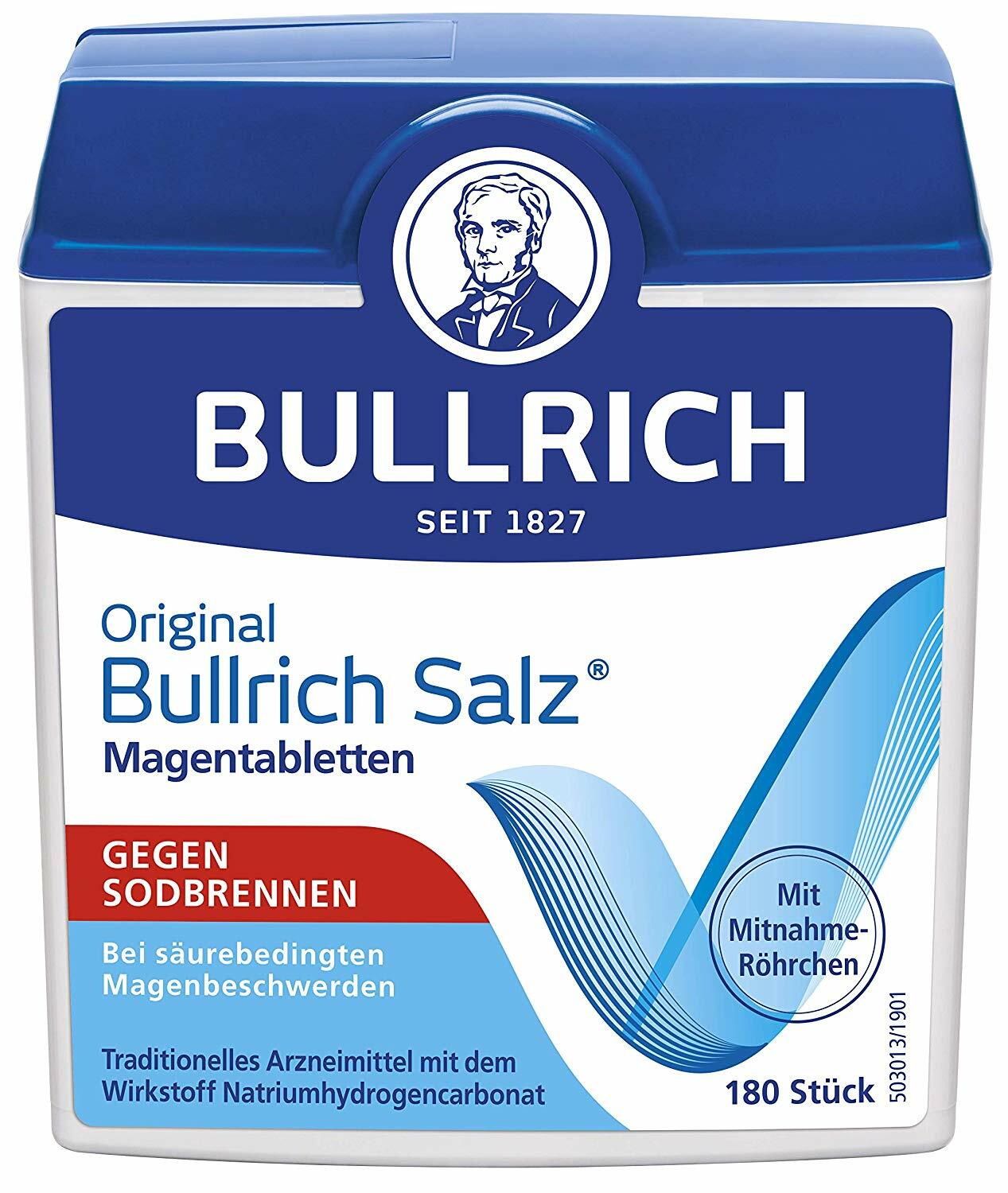 Bullrich salt heartburn and acid-related stomach problems (180 Pills per Box )
