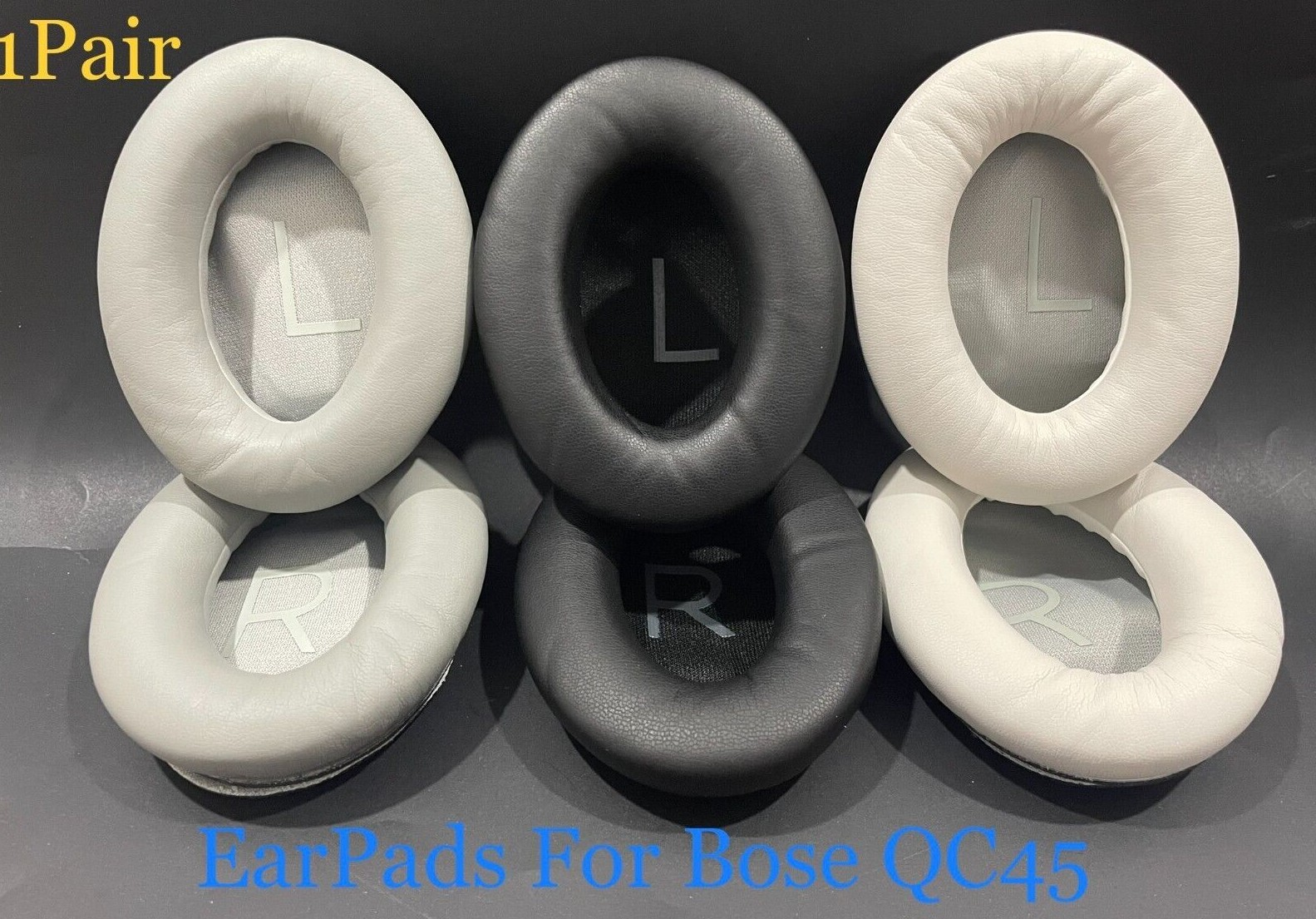 New 2 x For Bose QC45 QuietComfort 45  Earpads Cushions Replacement (Blue Green)