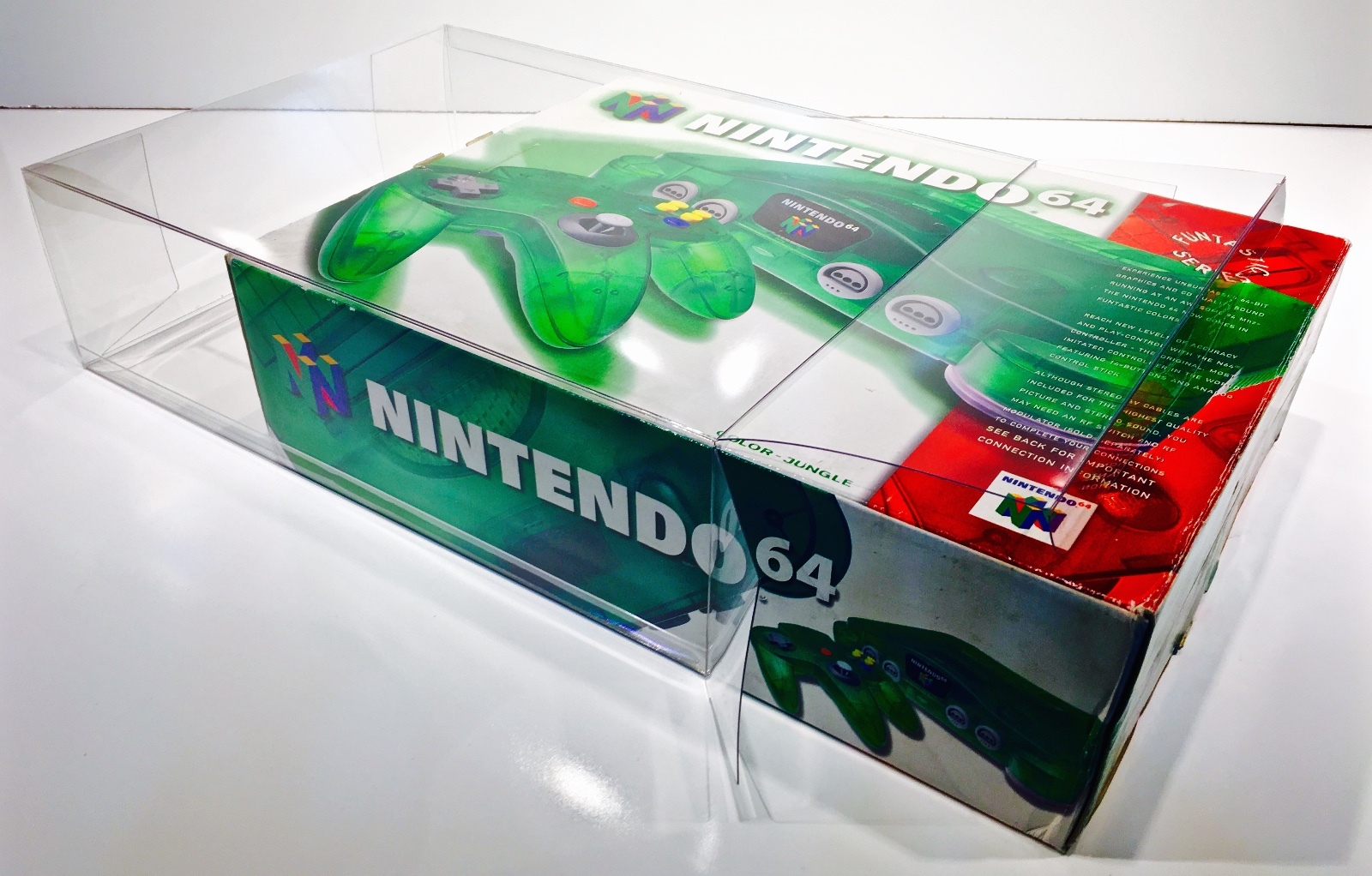1 Console Box Protector N64 FUNTASTIC SIZES ONLY! Please Read! Nintendo 64 Clear