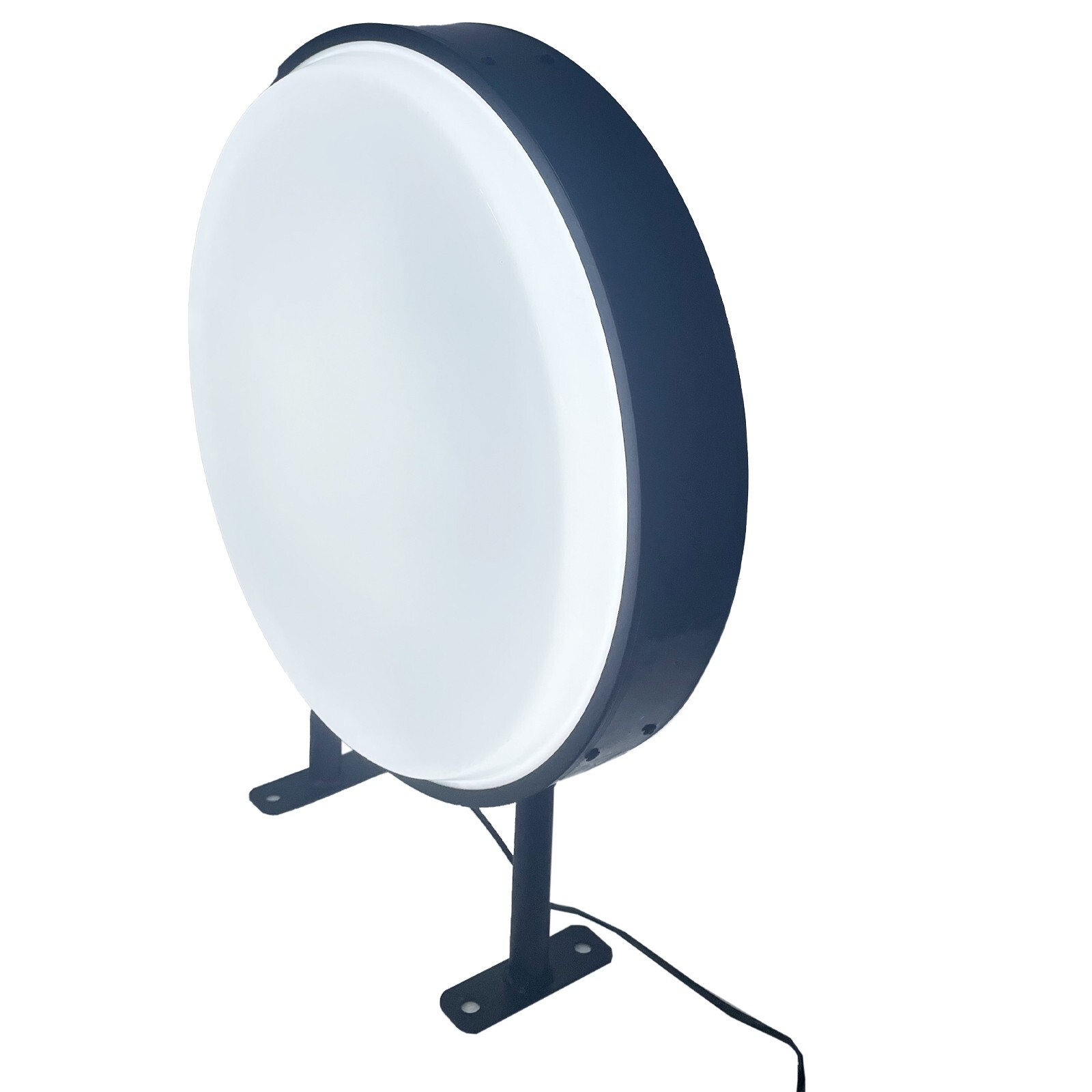 20" Round LED Light Box / Circular Projecting Lightbox Plain Blanks