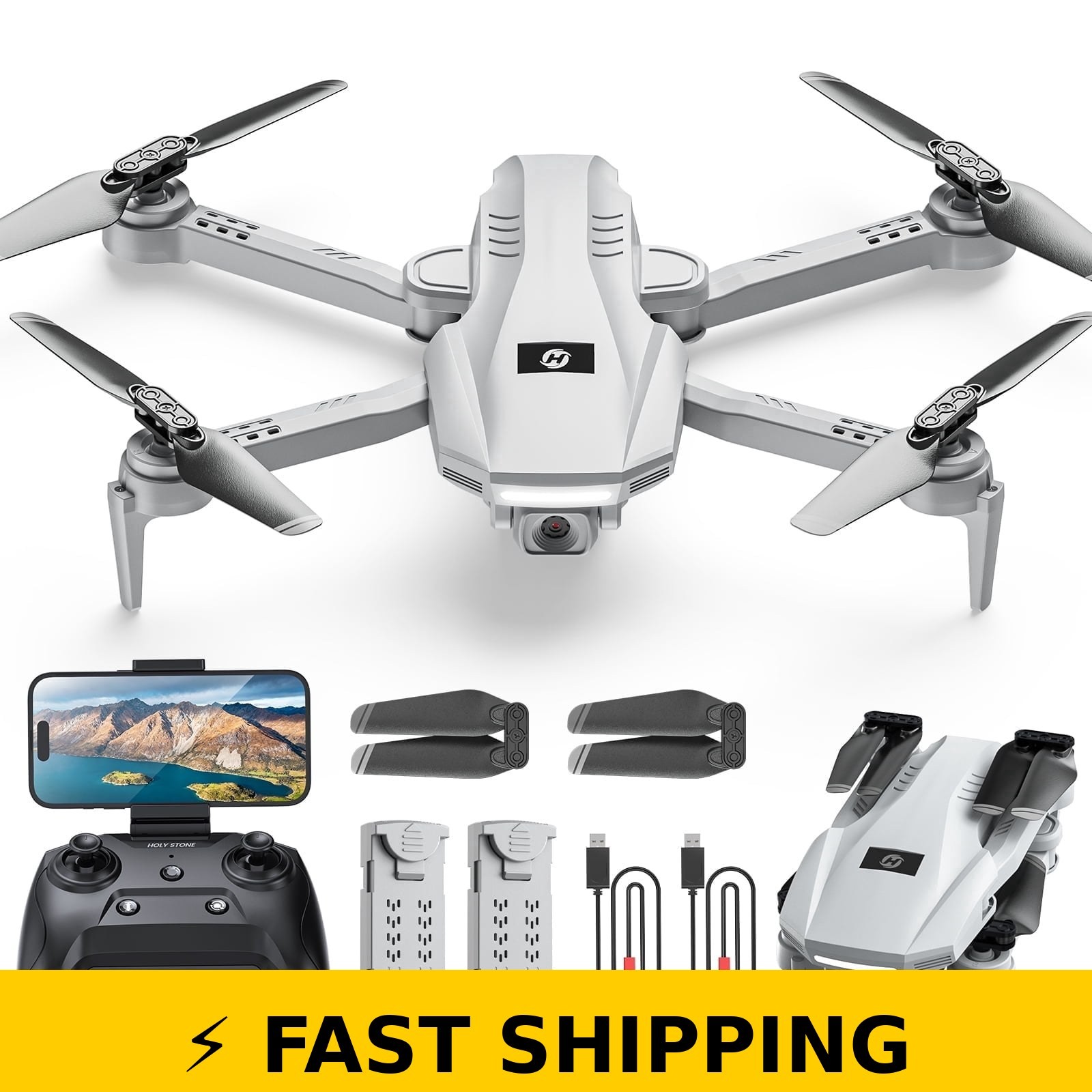 Holy Stone HS130 FPV Drone with 1080P HD Camera and 2 Batteries