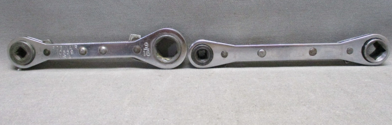 Lot of 2 Robinair 10559 R404 Ratcheting Wrench Combination Refrigeration