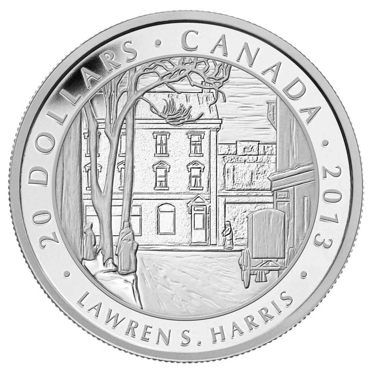2013 $20 Group of 7: Lawren Harris, Toronto St., Winter, 1 oz Pure Silver Coin
