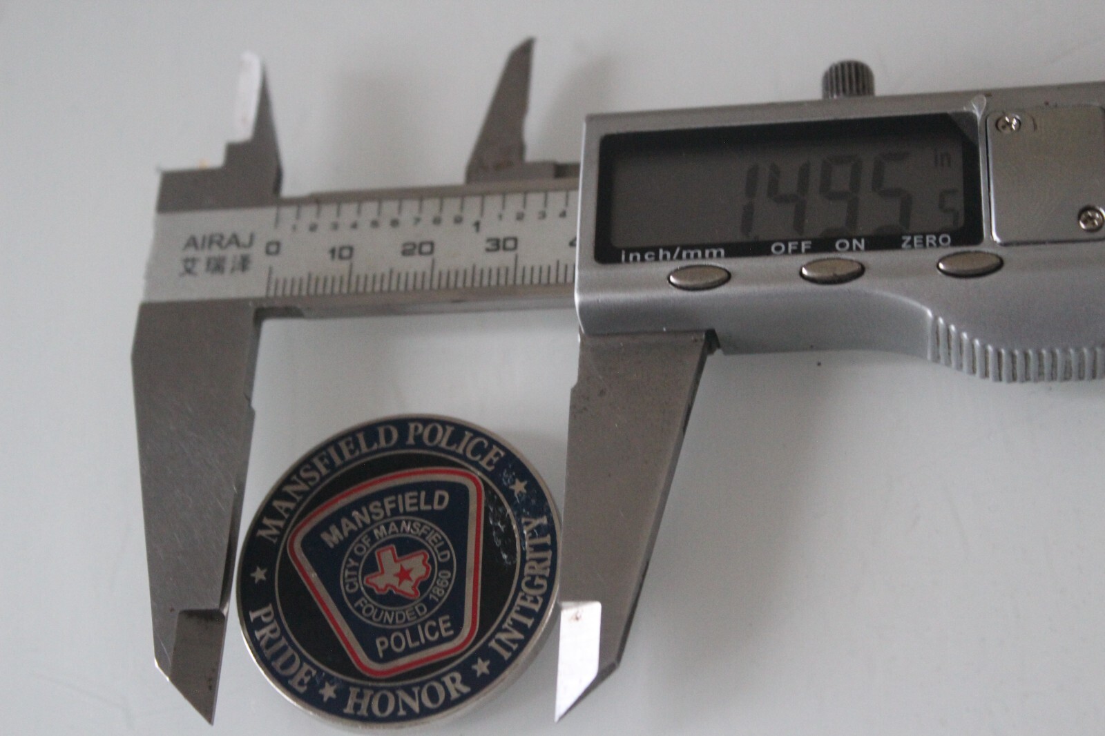 Mansfield Police Department Commemorative Token