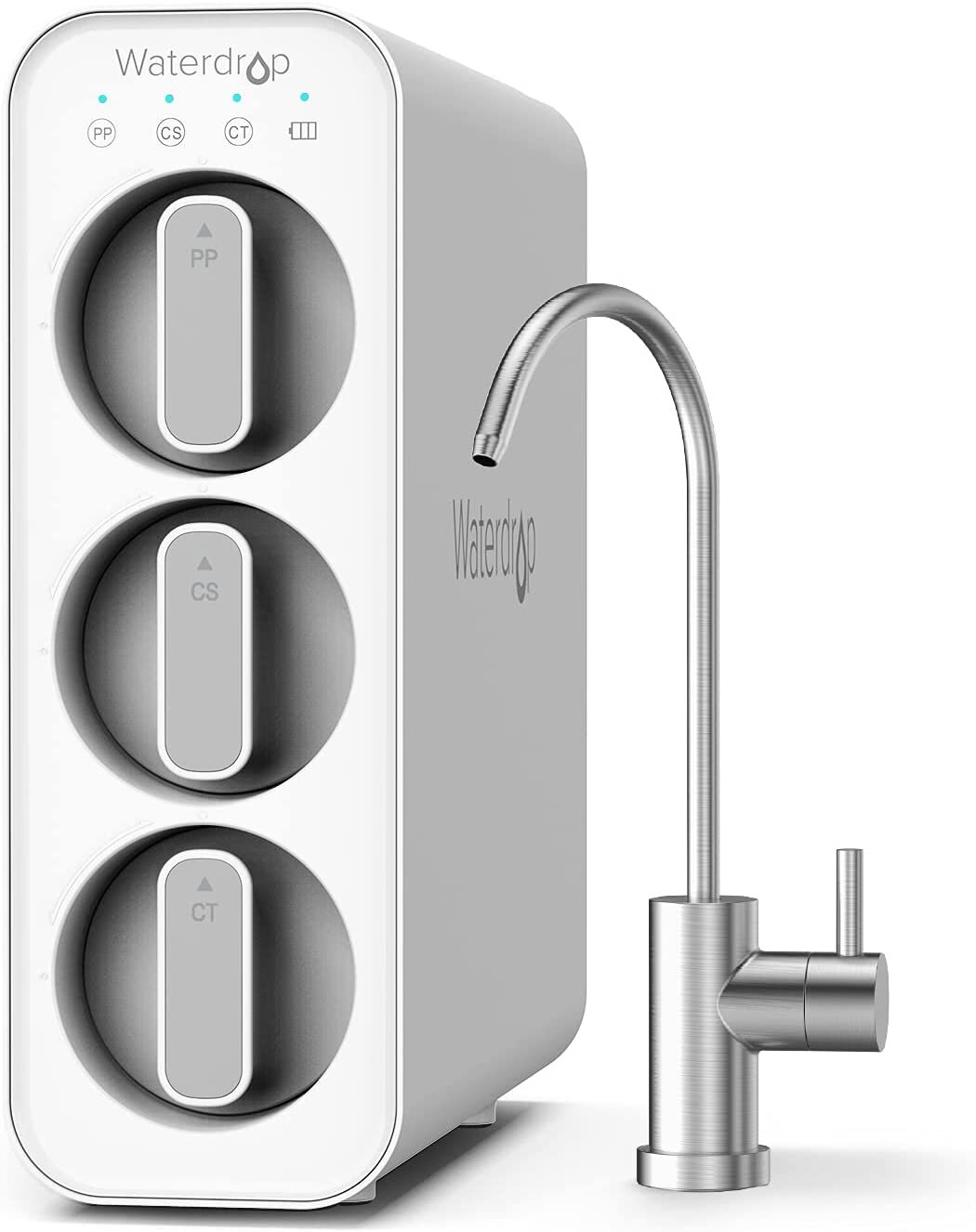 Waterdrop TSC Under Sink Water Filter System,USA Tech,Smart Filter Life Reminder