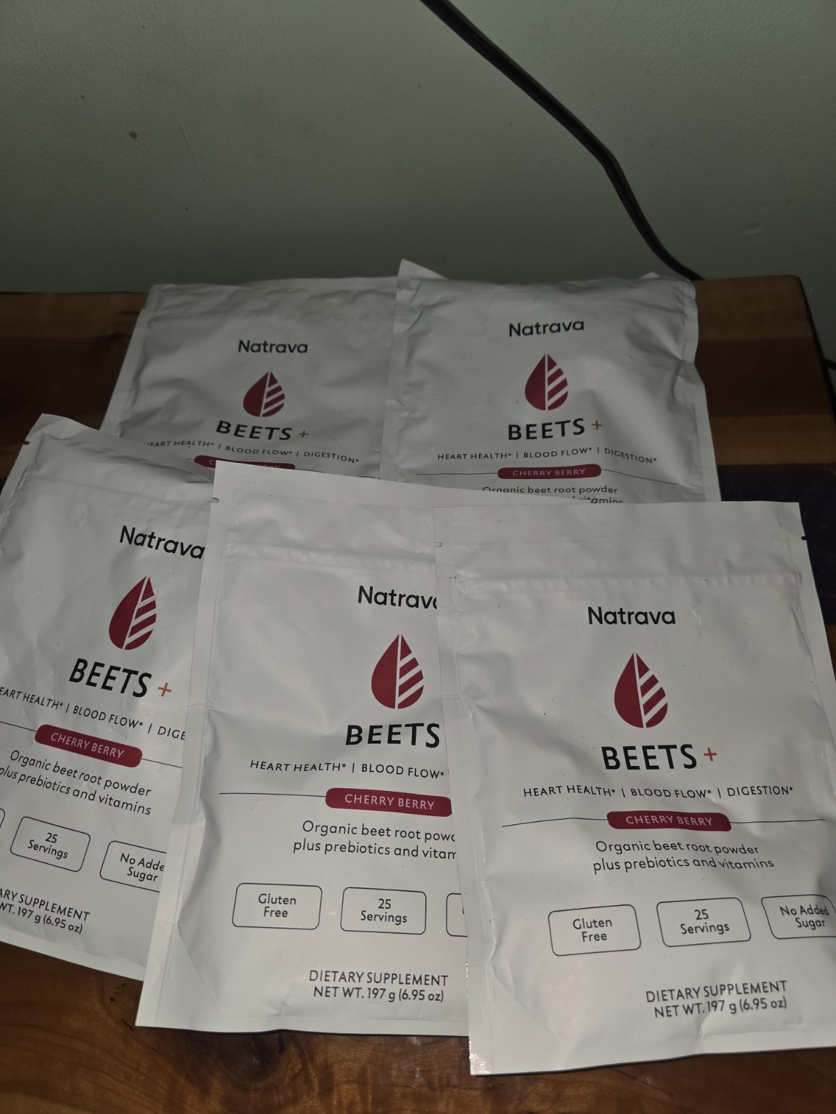 Lot Of 5 Bags Of Natrava Beet+ Powder 04 To 08 2026