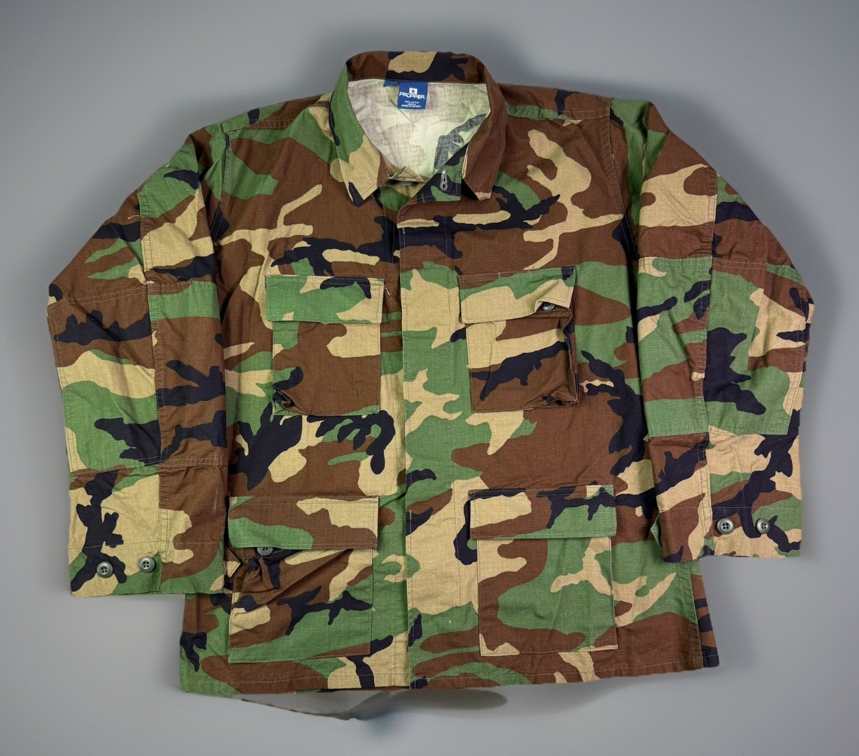 Propper® BDU Coat 100% Cotton Military Combat Jacket Large Reg Tactical Uniform