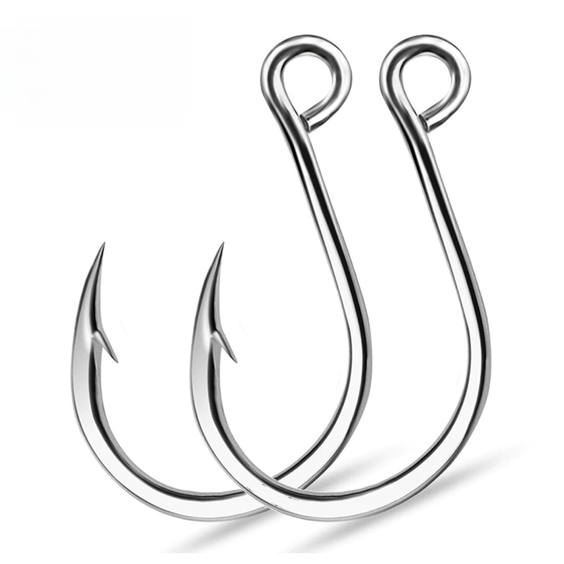 25~50Pcs Inline Fishing Hooks For Lures 18mm~35mm High Carbon Steel Single Hooks