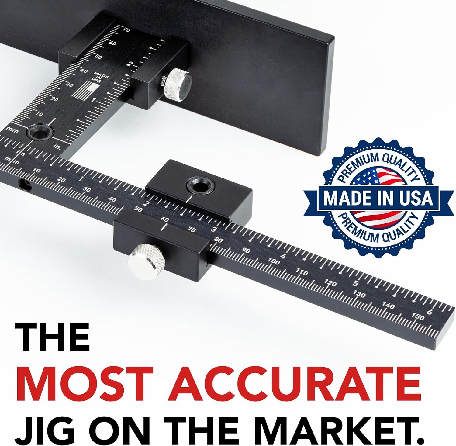 Original Cabinet Hardware Jig - Made in USA - Most Accurate Tool for Knobs and P
