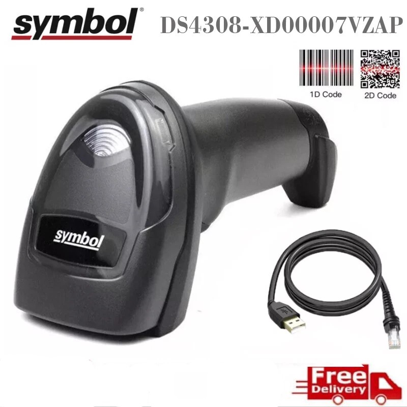 Zebra DS4308-XD00007VZAP Omni-Directional Handheld Barcode Scanner w/ USB Cable