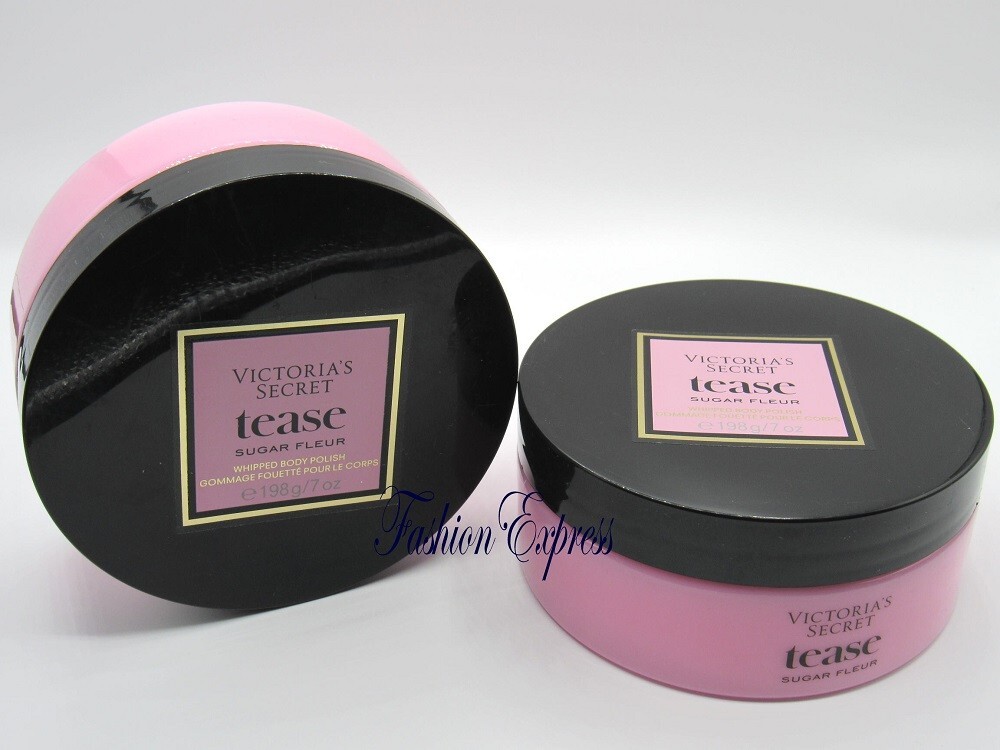 VICTORIA'S SECRET TEASE SUGAR FLEUR WHIPPED BODY POLISH 7 OZ (LOT OF 2 PCS)