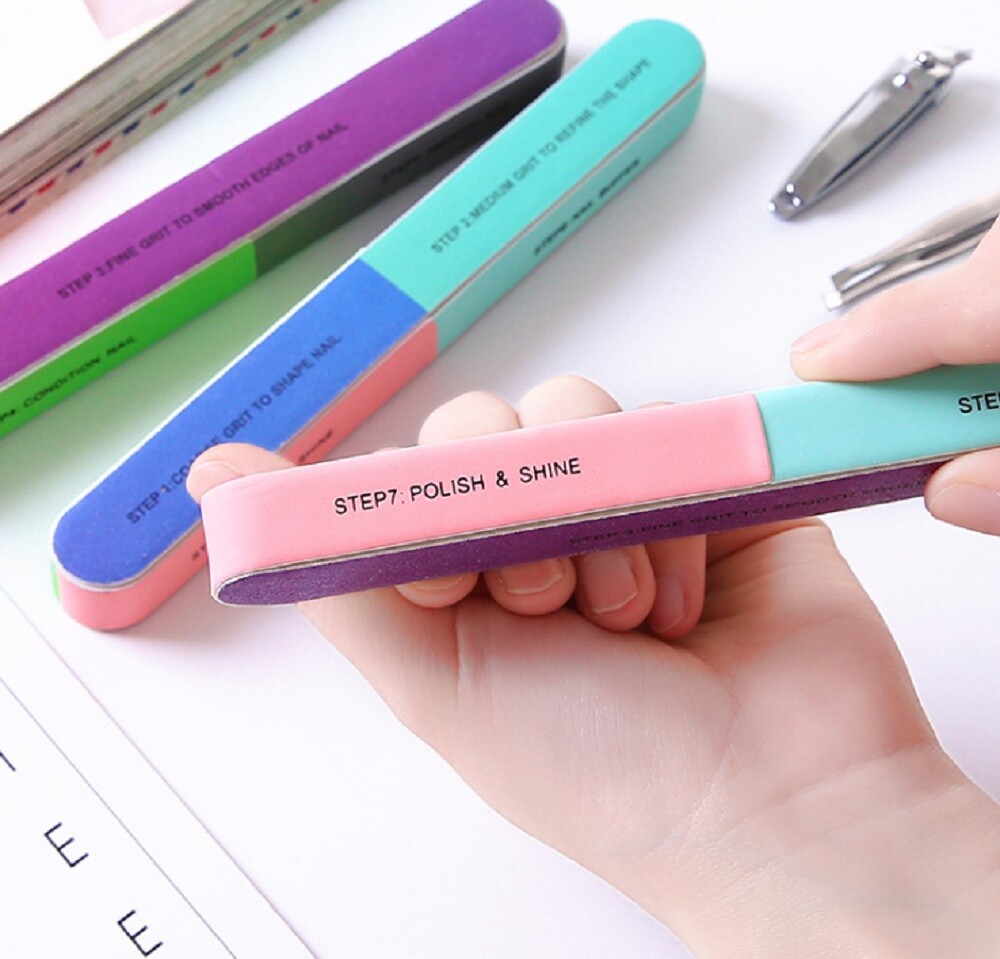 6-Piece Nail File Buffer Set - Manicure & Pedicure Sanding and Polishing Tools