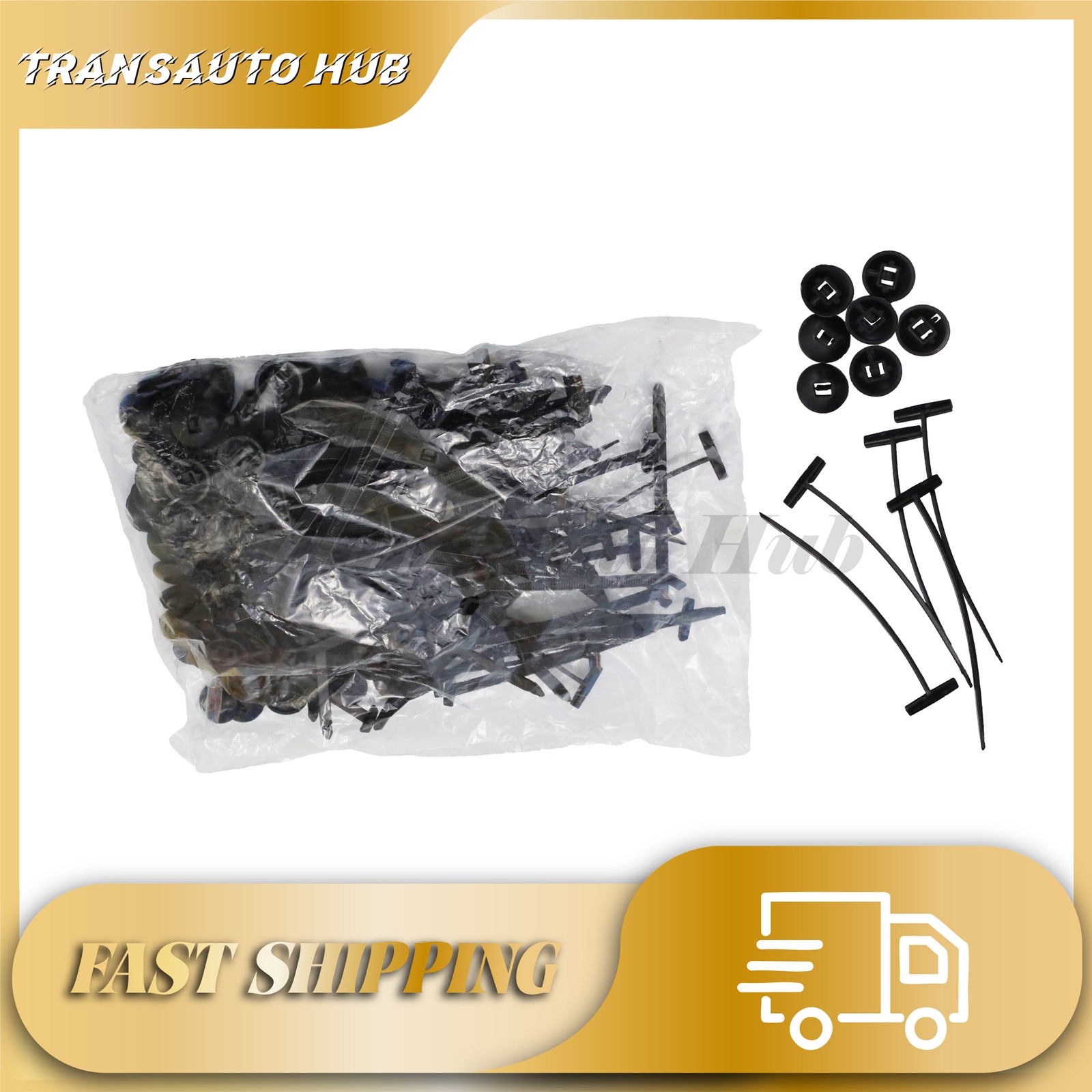 100x Black Nylon Cable Ties Heavy Duty Self-Locking Zip Ties Multi-Purpose