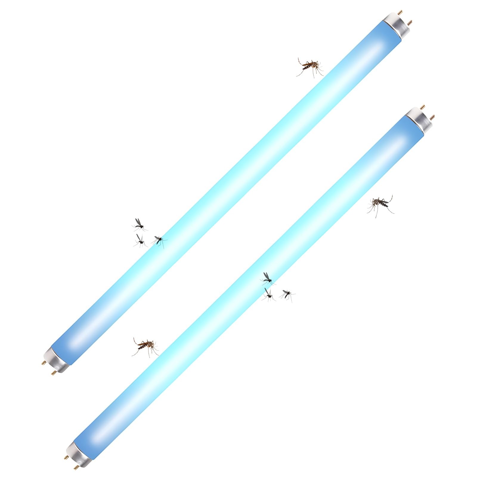 2 Pcs 15W 18 Inch Replacement UV Bulb F15T8/BL UVA 365nm Fluorescent Light Bu...