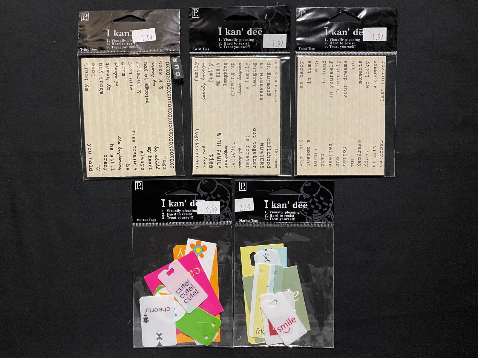 I KAN' DEE - TWIST TIES AND MARKET TAGS