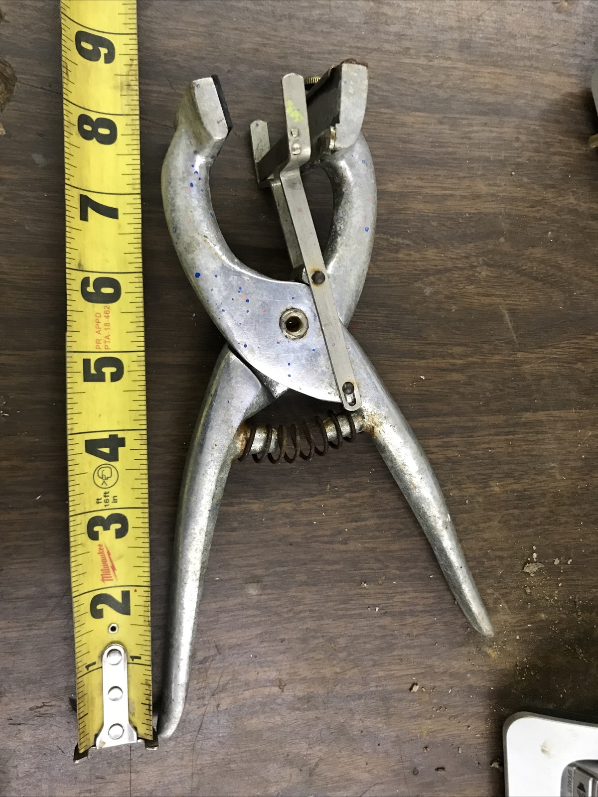 Livestock Tattoo Outfit Pliers stoney Stone MFG. Vintage USA animal farm antique