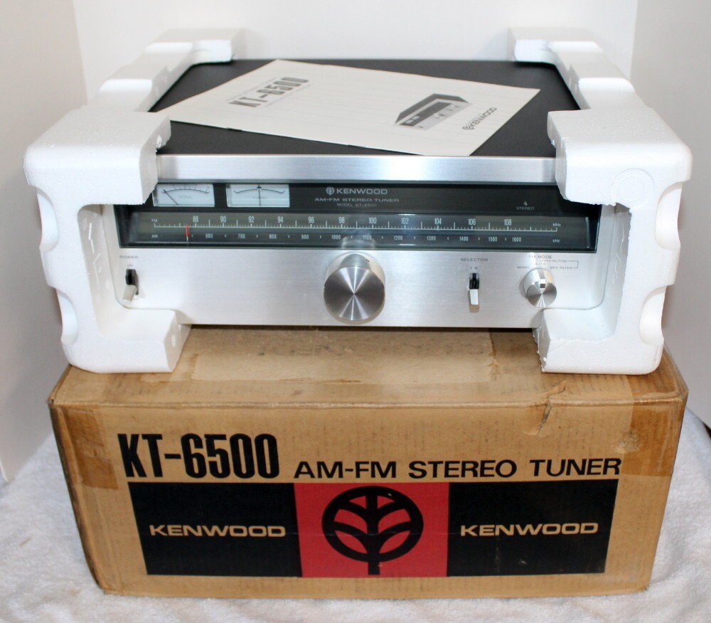 Kenwood KT-6500 AM/FM Stereo Analog Tuner in Box w/ Manual