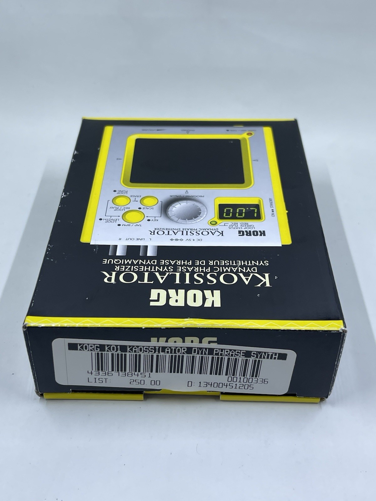Korg KO-1 Kaossilator Dynamic Phrase Synthesizer-Complete – New Open Box