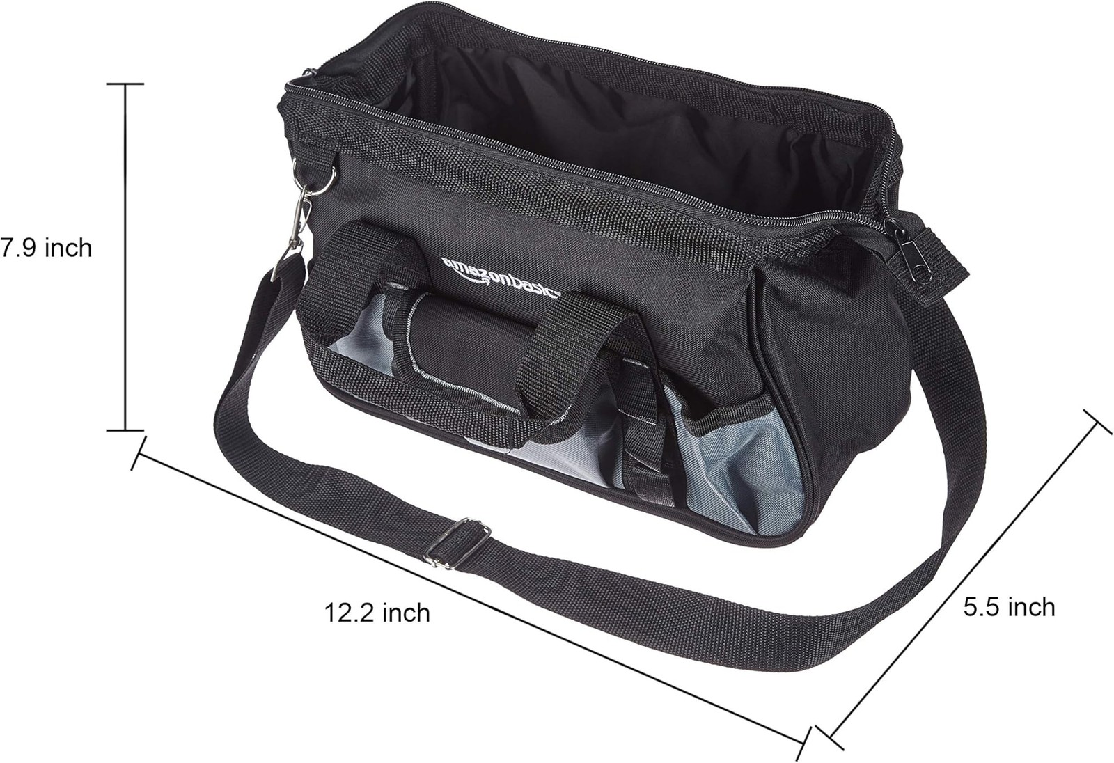 Amazon Basics Durable Wear-Resistant Tool Storage Bag with Adjustable Shoulde...