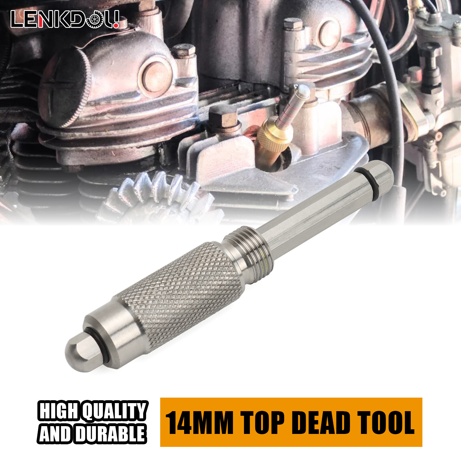 Stainless Steel Top Dead Center Tool Timing Gauge For 14mm Screw Spark Plug Hole