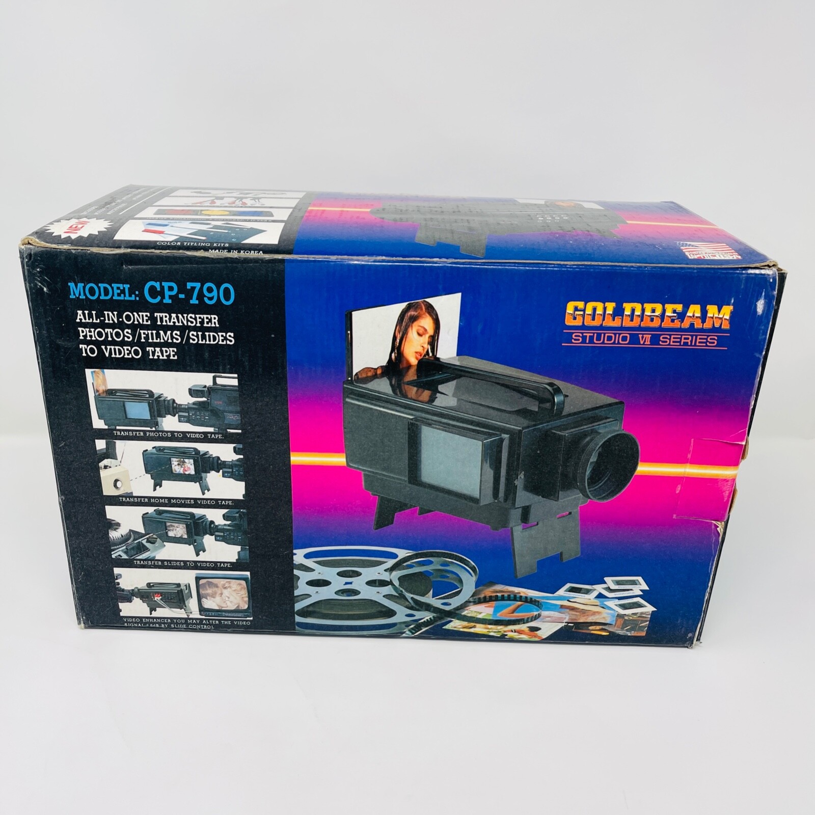 Goldbeam Studio VII Series Transfer Photo Slides Film to Video Tape Model CP-790