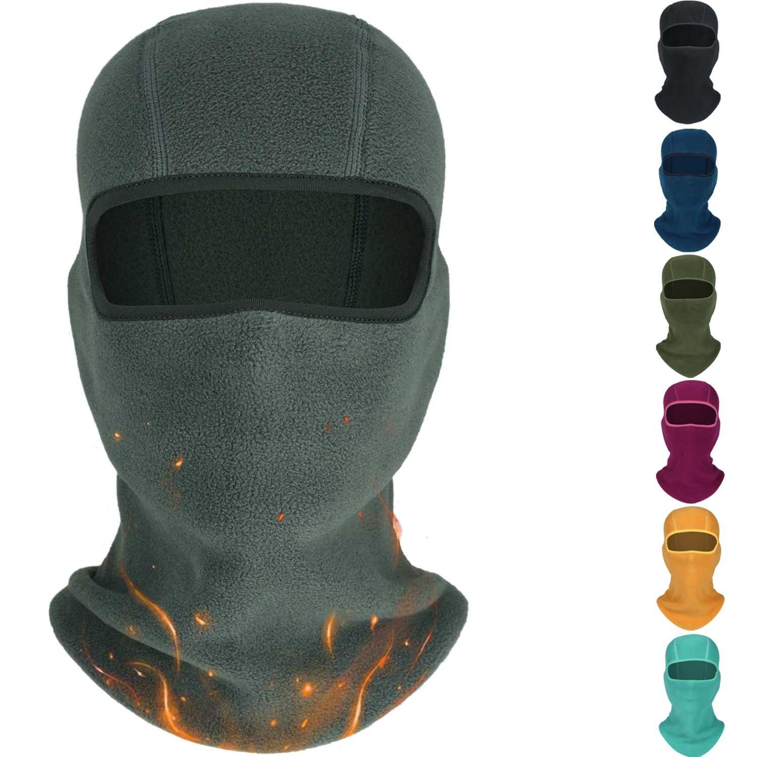 Winter Balaclava Ski Mask Windproof Thermal Fleece Full Face Cover for Men Women