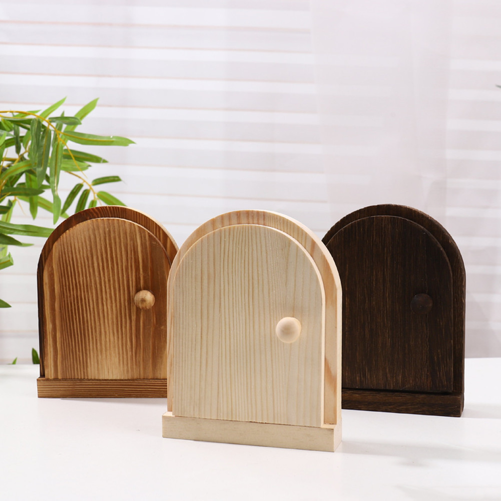 Wooden Switch Cover for Standard Outlet with Fairy Door Decorative Frame
