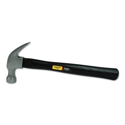 Wood Handle Nail Hammer, High Carbon Steel, Hickory, 13-1/4 in L, 16 oz Head