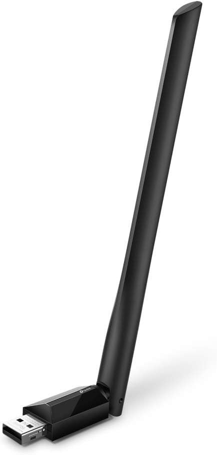 TP-Link Archer T2U Plus USB Wi-Fi Adapter AC600 Dual Band High Gain Black