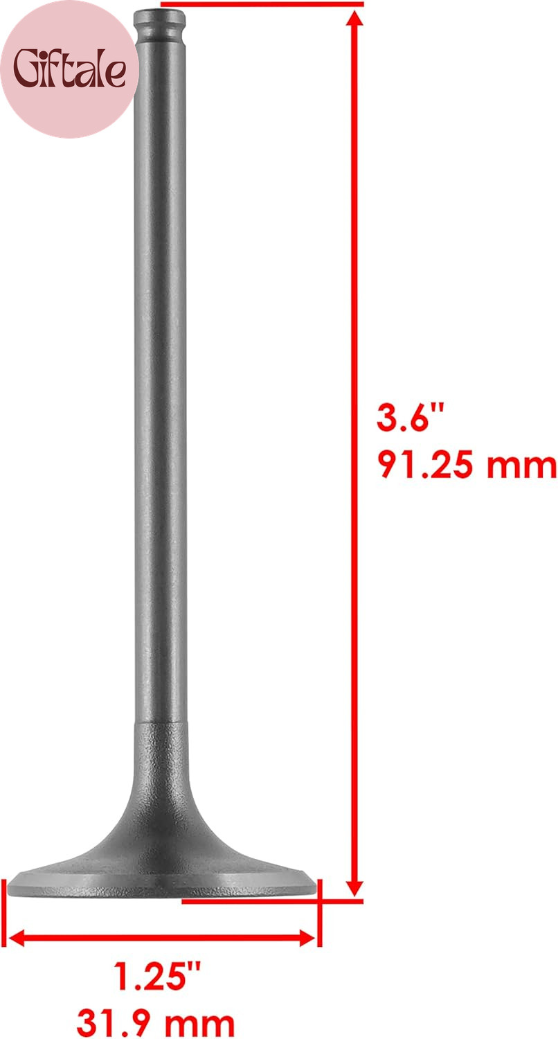 Exhaust and Intake Valve Compatible with Honda Fourtrax 300 1988 1989 1990 1991