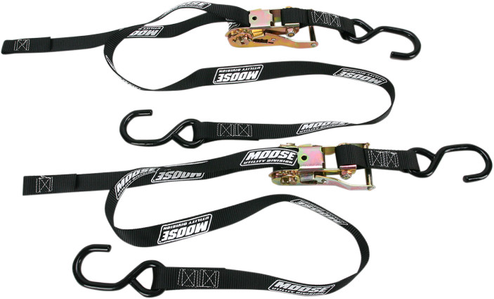 Moose 3920-0297 Heavy Duty Ratcheting Tie Downs Black