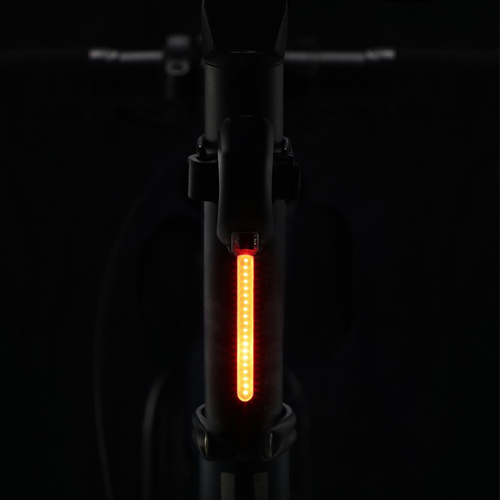 1*USB LED Bicycle Bike Indicator Rear Tail Light Flowing Navigation Light ee