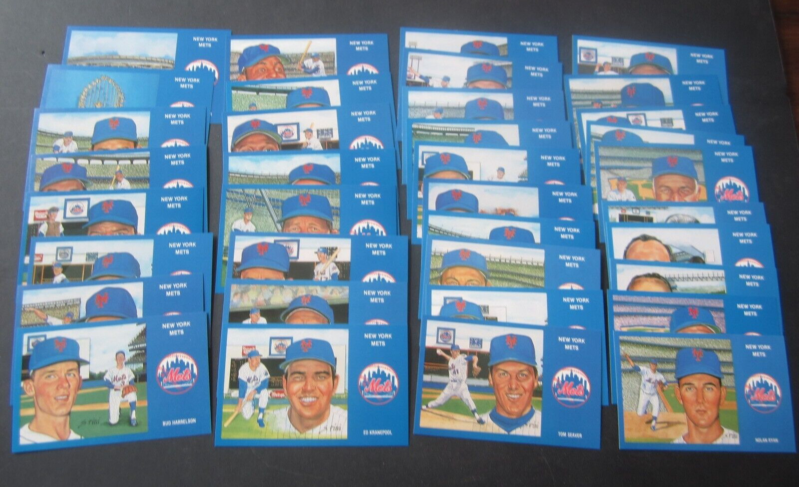 Full Set of 36 - 1969 NEW YORK METS - BASEBALL - POSTCARDS - RINI