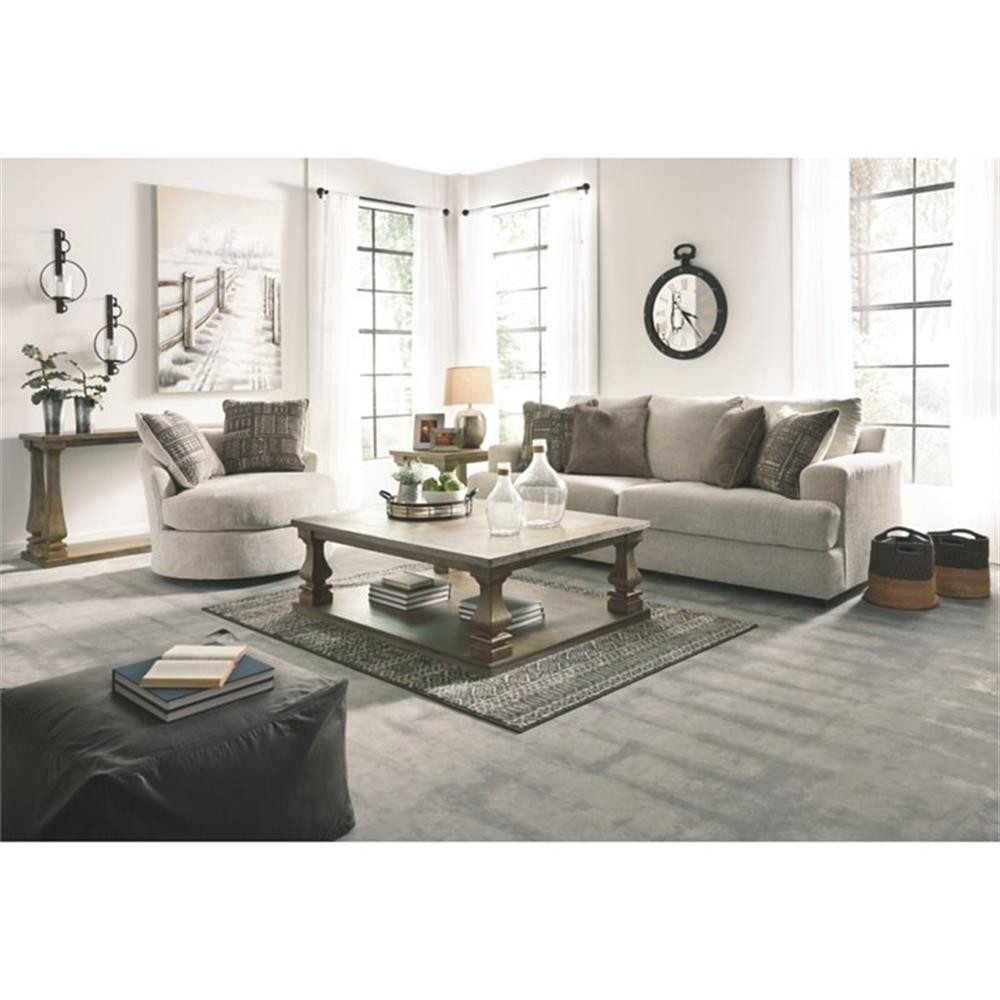 Signature Design by Ashley Soletren Queen Sleeper Sofa in Stone