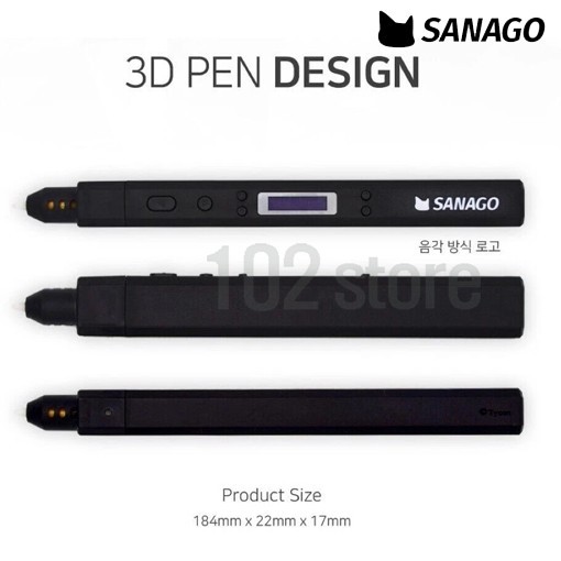 SANAGO New Sanago Premium 3D Pen Set 3 Type Module Replaceable Korean Artists