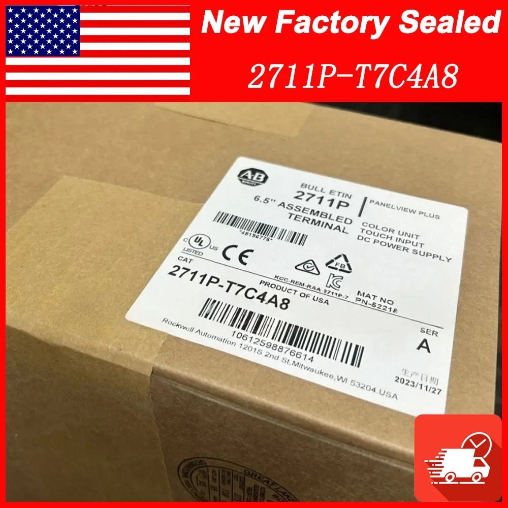 2711P-T7C4A8 AB 2711PT7C4A8 /A PanelView Plus Terminal 6.5" Free Shipping