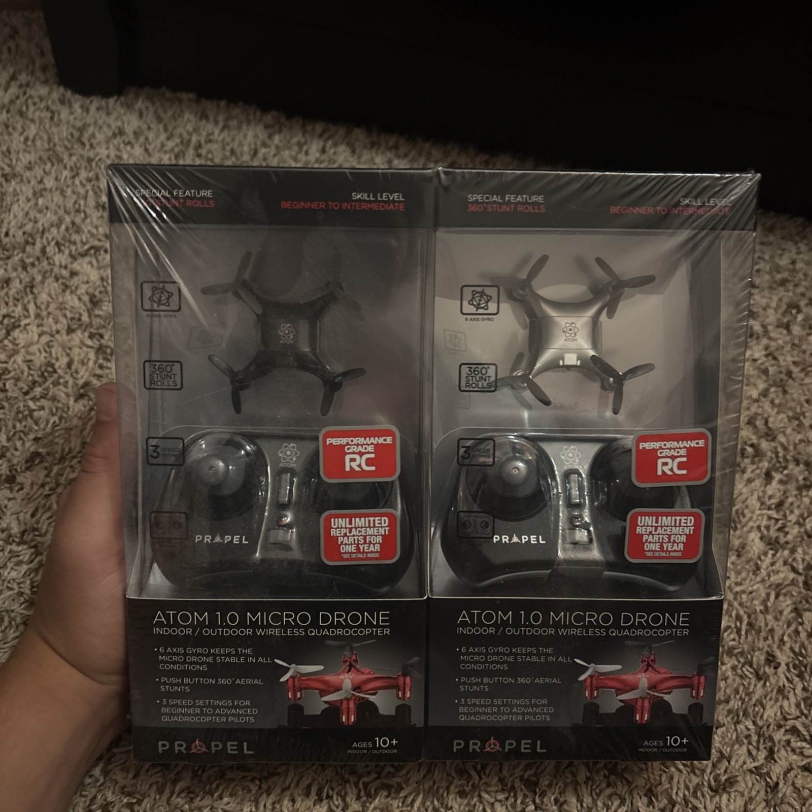 Propel Atom 1.0 Micro Drone Wireless Quadrocopter - SC-1861 2 Pack *BRAND NEW*