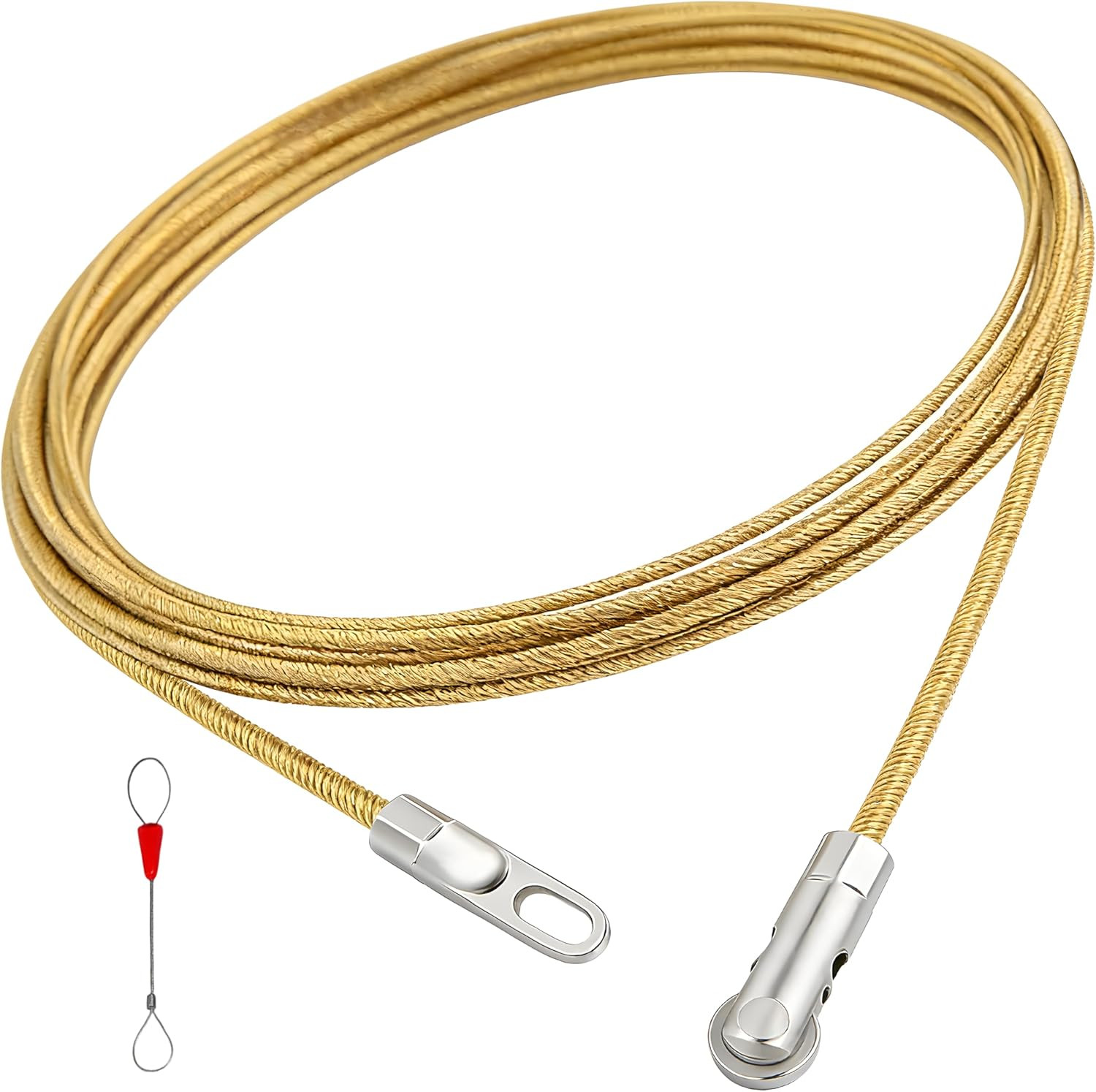 Electrical Fish Tape Wire Puller,16.4Ft Steel Wire Snake for Running Wire, Wire