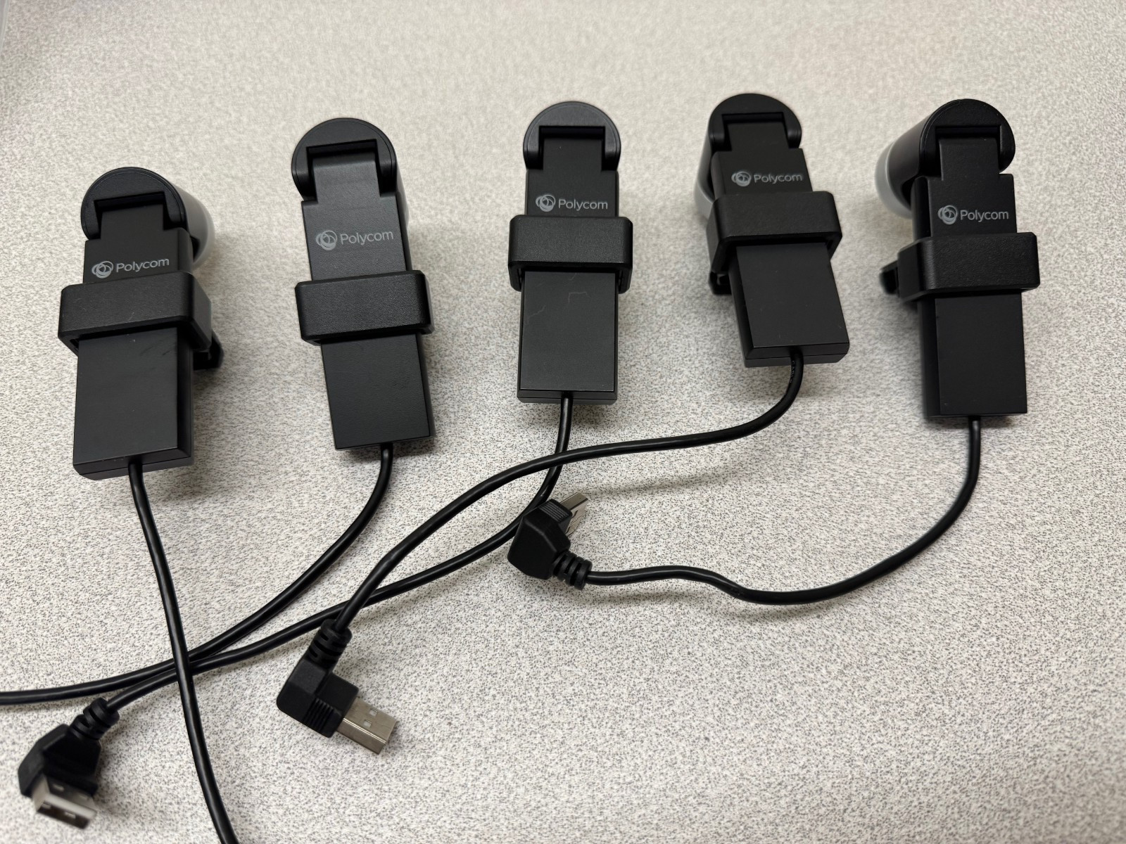 Lot of 5 Poly Eagle Eye Mini w-Mount & Extension Cable Camera 7200-49734-001